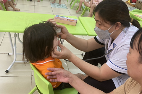 KHÁM SỨC KHOẺ ĐỊNH KỲ CHO TRẺ MẦM NON  - TẠI TRƯỜNG MẦM NON VẠN KIM