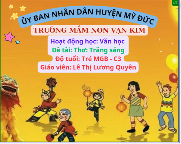 Bài thơ: "Trăng sáng"